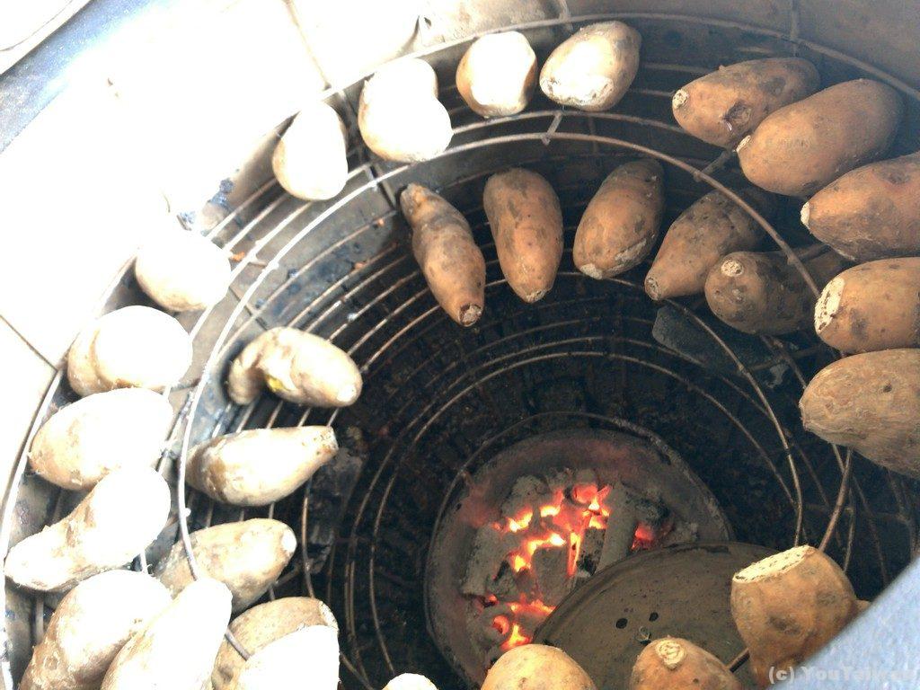 高さ１５cm 特注 新品 やきいも 鉄板釜 石焼き芋 イベント 独立開業 ...